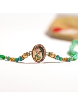 Voylla - Lord Ganesha Blessings Thread Rakhi Gift Set For Brother