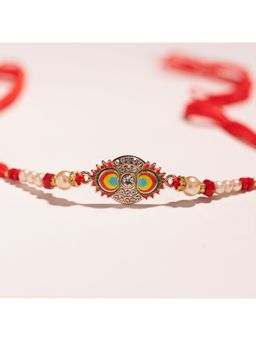 Voylla - Sparkling Enameled Designer Thread Rakhi Gift Set For Brother
