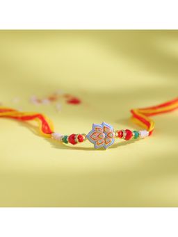 Voylla - Handcrafted Enameled Designer Thread Rakhi Gift Set For Brother