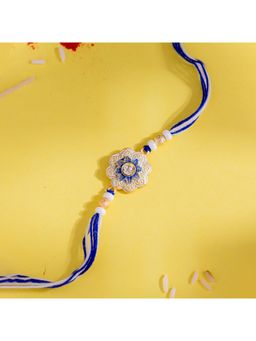 Voylla - Radiant Floral Designer Thread Rakhi Gift Set For Brother