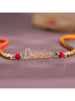 Voylla - Brother'S Treasure American Diamond Rakhi Gift Set For Bhai