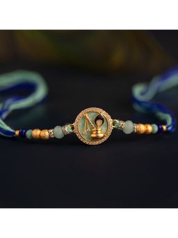 Voylla - Lord Krishna Matki Divine American Diamond Rakhi Gift Set For Brother