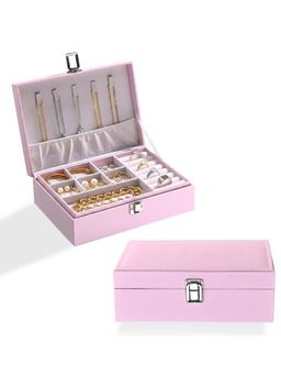 Kuber Industries - Pink Leather Jewellery (Pack of 2)