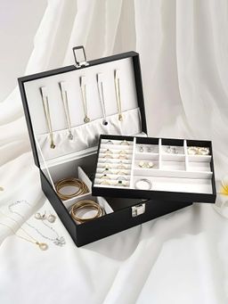 Kuber Industries - Black Leather Jewellery