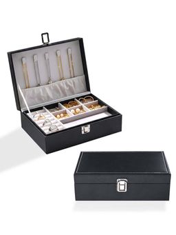 Kuber Industries - Black Leather Jewellery (Pack of 2)