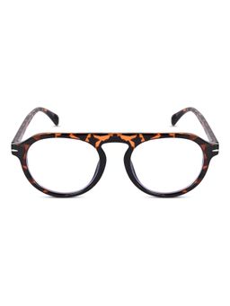 Voyage - Demi Brown Round Eyeglasses for Men & Women 2201MG3896