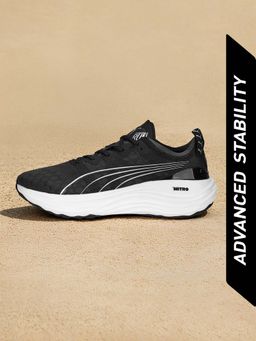 Puma - Foreverrun Nitro Women Black Running Shoes (UK 3.5)