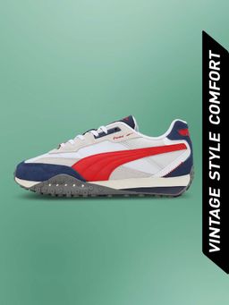 Puma - Blktop Rider Unisex White Sneakers