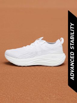 Puma - Forever Run NITRO Knit Womens Off White Running Shoes (UK 3.5)
