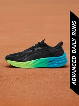 Puma - Velocity NITRO 4 Men Black & Blue Running Shoes