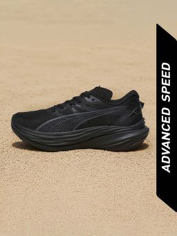 Puma - Deviate NITRO 3 WIDE Men Black Running Shoes (UK 6.5)