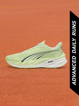 Puma - Velocity NITRO 4 Men High Cushion Green Running Shoes