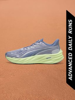 Puma - Velocity NITRO 4 Men High Cushion Grey Running Shoes