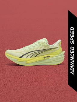 Puma - Deviate NITRO 4 Men Max Cushion Green Road Running Shoes