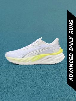 Puma - Velocity NITRO 4 Women High Cushion Grey Running Shoes