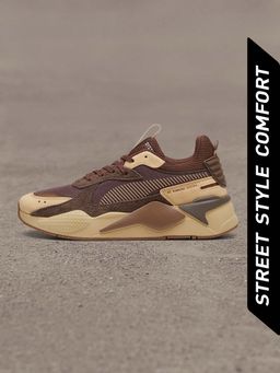 Puma - Unisex Grey RS-X Heritage Colorblock Casual Sneakers