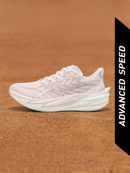Puma - Women Pink Deviate NITRO 4 Max Running Shoes