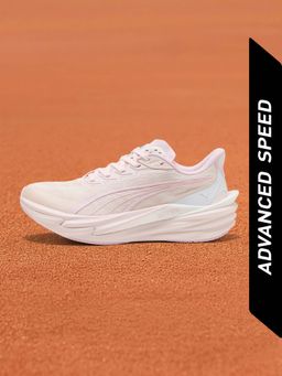 Puma - Women Pink Deviate NITRO 4 Max Running Shoes