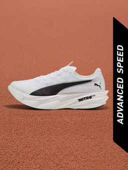 Puma - Men White Deviate NITRO Elite 4 Running Shoes