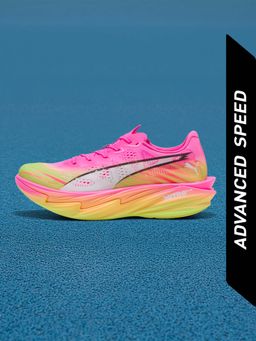 Puma - Women Pink Deviate NITRO Elite 4 Running Shoes