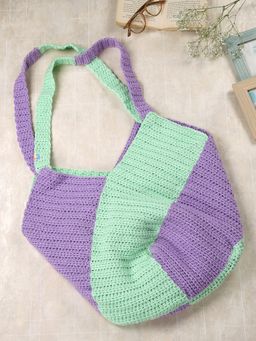 Magic Needles - Purple Large Tote Bags