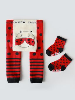 Hopscotch - Ladybug Polka Dot Leggings and Socks
