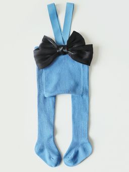 Hopscotch - Blue Bow Applique Stockings