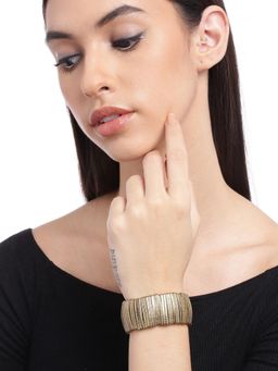 RICHEERA - Women Gold-Toned Bangle-Style Bracelet