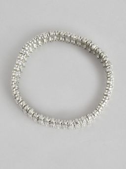 RICHEERA - Women Silver-Plated Cuff Bracelet