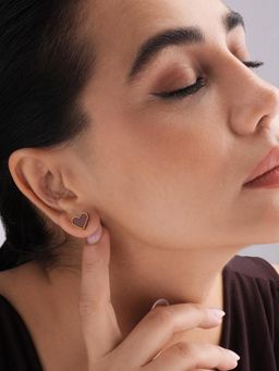 Palmonas - Enamel Heart Studs - Waterproof And Anti-Tarnish
