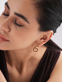 Palmonas - Twined Rope Curve Hoops - Waterproof And Anti-Tarnish