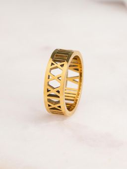 Palmonas - Roman Legacy Band Ring - Waterproof And Anti-Tarnish