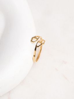Palmonas - Forever Love Emblem Ring - Waterproof And Anti-Tarnish