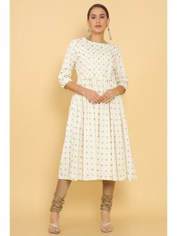Soch - Women White Printed Kurta