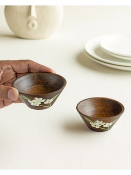 AURUM CRAFTS - Bella Mango Wood Dip Bowls (Pack of 2)