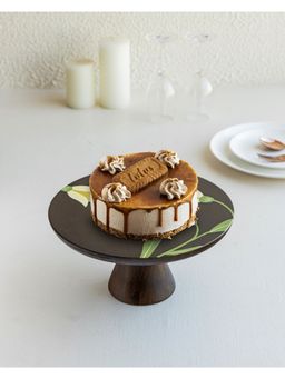 AURUM CRAFTS - Mirra Hand Painted Wooden Cake Stand
