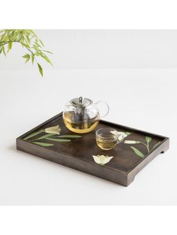 AURUM CRAFTS - Mirra Hand Painted Wooden Tray