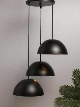 Homesake - Round Cluster Black 10Inch Hanging Light
