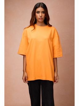 FREAKINS - Womens I Watch & Judge Cat Orange T-Shirt