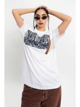 FREAKINS - Double Doodle Print T-Shirt
