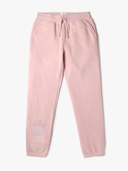 GAP - Girls Pink Knitted Relaxed Fit Solid Trackpant