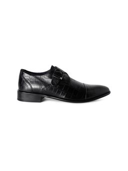 Louis Philippe - Mens Black Monk Straps