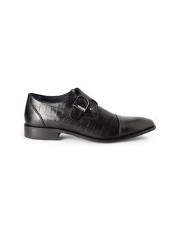 Louis Philippe - Mens Black Monk Straps