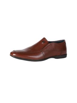 Louis Philippe - Mens Brown Formal Loafers