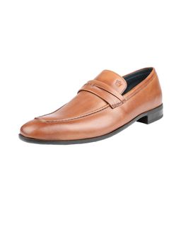 Louis Philippe - Mens Brown Formal Loafers