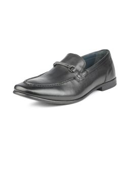 Louis Philippe - Mens Formal Black Loafers