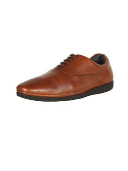Louis Philippe - Mens Brown Lace Up Oxfords