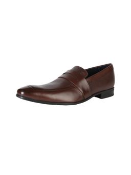 Louis Philippe - Mens Brown Formal Loafers