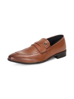 Louis Philippe - Mens Brown Formal Loafers
