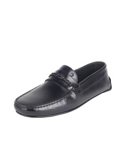 Louis Philippe - Mens Formal Black Loafers